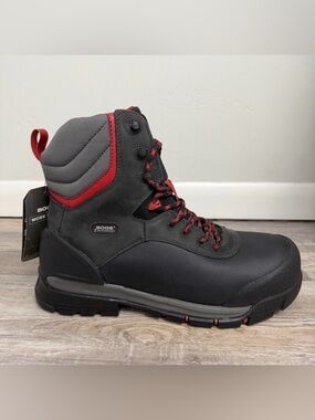 Bogs 6" BEDROCK SHELL Black Boots New Men's Safety Toe Work Shoes-size 11 *NEW*